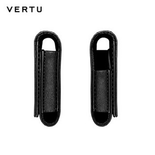 VERTU 纬图 ASTER系列 手机保护套 黑色绗缝小牛皮钱包式