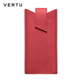 VERTU 纬图 ASTER系列 手机保护套 红色小牛皮滑入式