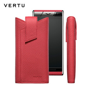 VERTU 纬图 ASTER系列 手机保护套 红色小牛皮滑入式