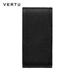 VERTU 纬图 ASTER系列 手机保护套 黑色小牛皮翻盖式