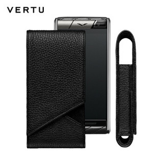 VERTU 纬图 ASTER系列 手机保护套 黑色小牛皮翻盖式