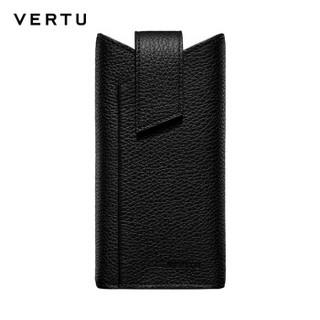 VERTU 纬图 ASTER系列 手机保护套 黑色小牛皮滑入式