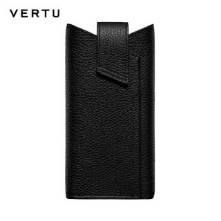 VERTU 纬图 ASTER系列 手机保护套 黑色小牛皮滑入式