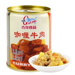 古龙食品 肉罐头 下饭菜 咖喱牛肉240g/罐 *5件