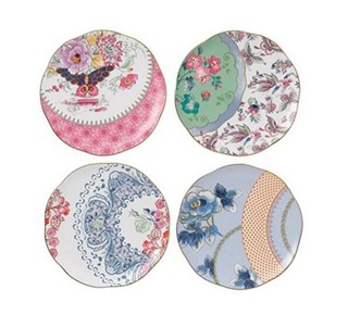 Wedgwood 韦奇伍德 蝴蝶花开 骨瓷餐具 4件套