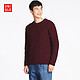 UNIQLO 优衣库 400647 男士纽花圆领针织衫