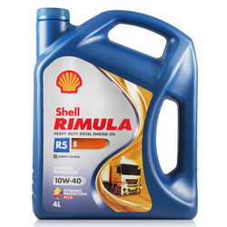 壳牌（Shell）合成柴机油 劲霸Rimula R5 E 10W-40 4L 德国原装进口