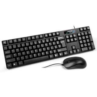 YISHE 翼蛇 YS-MA71 有线键鼠套装 键盘PS2(圆口)鼠标USB(方口)黑色