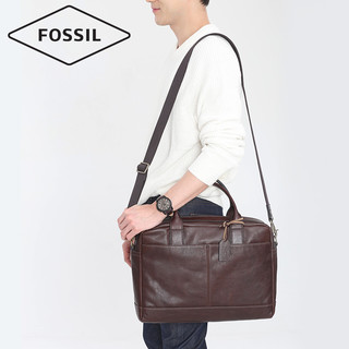 FOSSIL Defender系列 MBG9028 男士公文包 浅棕色
