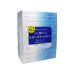 GOO.N大王 日本进口 elleair 不伤鼻子保湿超柔软抽纸 不同于传统湿巾纸 干爽含水 180抽/盒 5盒装