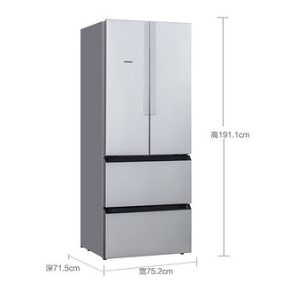 SIEMENS 西门子 BCD-484W(KM48EA60TI) 法式变频冰箱多门