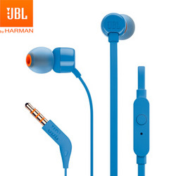 JBL T110 入耳式耳机 蓝色