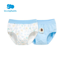 丽婴房婴儿衣服 男童莱卡单面布三角裤2条装宝