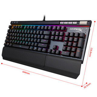 HyperX 极度未知 Alloy Elite 104键 有线机械键盘 黑色 Cherry青轴 RGB