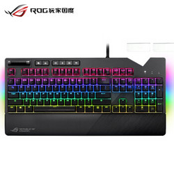 华硕（ASUS）ROG STRIX FLARE耀光机械游戏键盘 RGB Cherry茶轴 幻彩背光 可定制铭牌 绝地求生吃鸡键盘