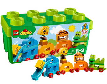 LEGO 乐高 Duplo 10863 我的创意动物大巡游，自带收纳盒的德宝动物火车~