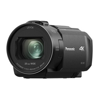 Panasonic 松下 VX1家用/直播4K高清数码摄像机 /DV/摄影机/录像机 五轴防抖、光学24倍变焦、无线多摄像头