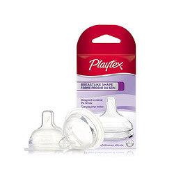 Playtex 倍儿乐 仿真母乳触感奶嘴 2只装 中流速 3个月以上