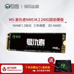 MAXSUN/铭瑄 240g复仇者 M.2 2280 PCI-E NVME固态硬盘SSD