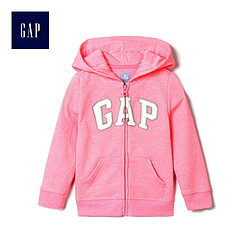 GAP 盖璞 女童Logo徽标多色连帽卫衣