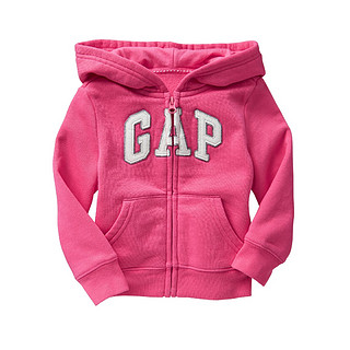 Gap 盖璞 女童Logo徽标多色连帽卫衣