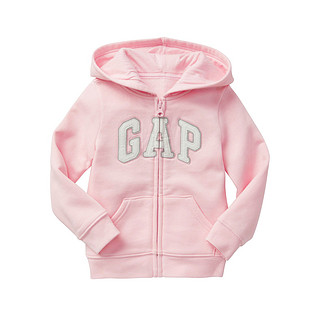 Gap 盖璞 女童Logo徽标多色连帽卫衣