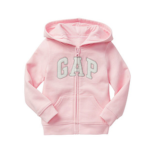  Gap 盖璞 女婴幼童 徽标连帽卫衣 80cm 粉色