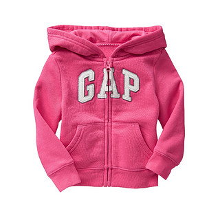  Gap 盖璞 女婴幼童 徽标连帽卫衣 90cm 粉色