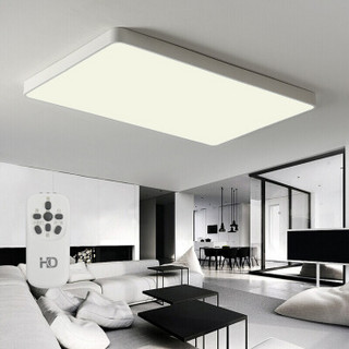 HD 华德 LED吸顶灯 超薄客厅灯 莹方系列 遥控调光调色温 72W 白色 长方形