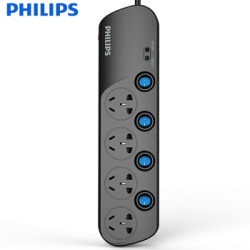 PHILIPS 飞利浦 插排插线板 四位3米 *2件