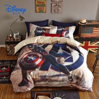 Disney 迪士尼 儿童床上用品纯棉三四件套 漫威系列