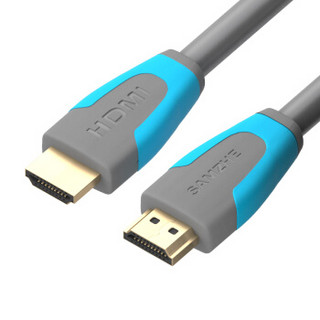 SAMZHE 山泽 HDMI数字高清信号线 灰蓝色 1.0米