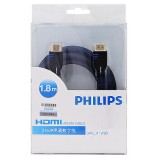 PHILIPS 飞利浦 HDMI高清线 编织线 1.8米