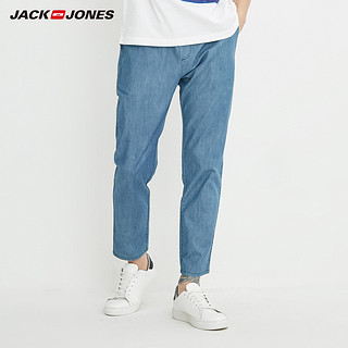 JackJones 杰克琼斯 218232503 男士锥形牛仔九分裤 