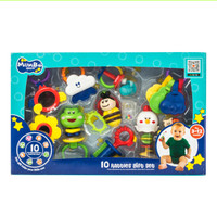 豪元 婴儿摇铃礼盒装 初生摇铃 10只装