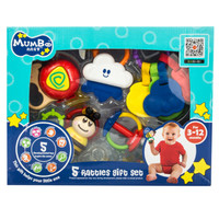 豪元 婴儿摇铃礼盒装 成长摇铃 5只装