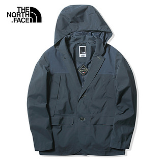 THE NORTH FACE UR系列 369D GTX防水透气 连帽 男士休闲西服 深蓝 L 