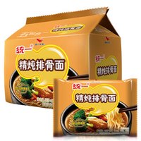 Uni-President统一 精炖排骨味 方便面 包装 104克*5包