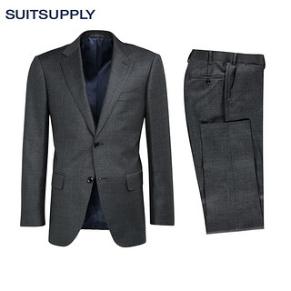 SUITSUPPLY Napoli P2505AS 男士灰色羊毛修身西服套装