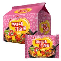 Uni-President统一 西红柿打卤味 方便面 包装 85g*5包
