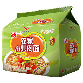 统一 农家小炒肉味 方便面 包装 103g*5包 