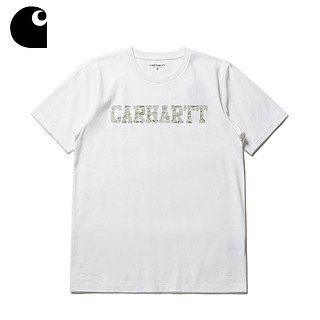 Carhartt WIP A161011 男士迷彩字母印花T恤 黑色 S 