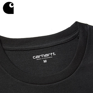 Carhartt WIP A161011 男士迷彩字母印花T恤 黑色 M 