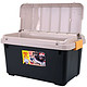 爱丽思（IRIS) 汽车收纳箱储物箱 RV600双盖 40升 PP树脂材料 土黄/黑色+凑单品