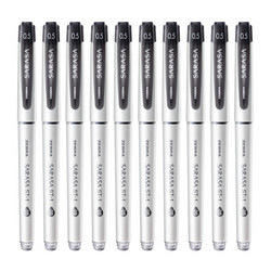 斑马牌10支黑色 中性笔 SARASA彩色水笔 学生用笔/考试笔 JJZ58