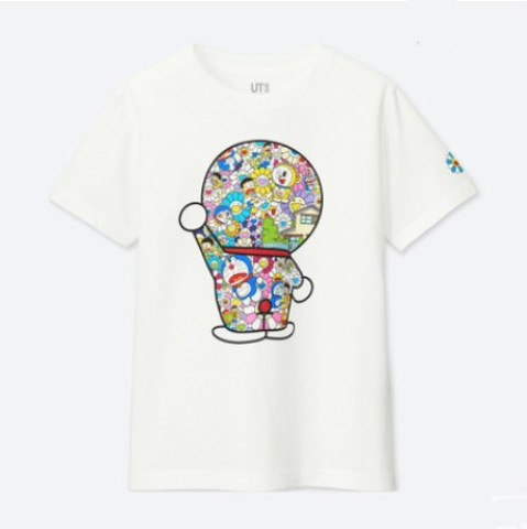 uniqlo 优衣库 村上隆 哆啦a梦 409737 合作款儿童印花t恤