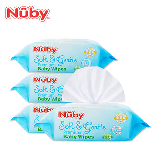 Nuby 努比 婴儿带盖洁肤湿巾 88抽*3包