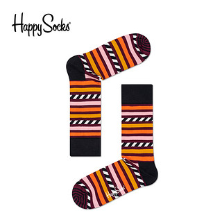 Happy Socks 男士条纹斜线中筒袜