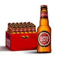 SUPER BOCK 超级波克 mini黄啤 进口啤酒 200ml*24瓶  送礼整箱装 葡萄牙原装