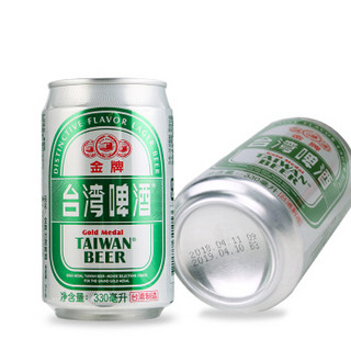 TAIWAN BEER 台湾啤酒 金牌啤酒 330ml*6听装